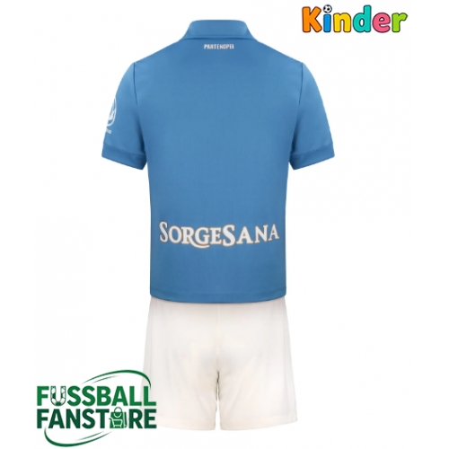 SSC Napoli Replik Heimtrikot Kinder 2026-27 Kurzarm (+ Kurze Hosen)